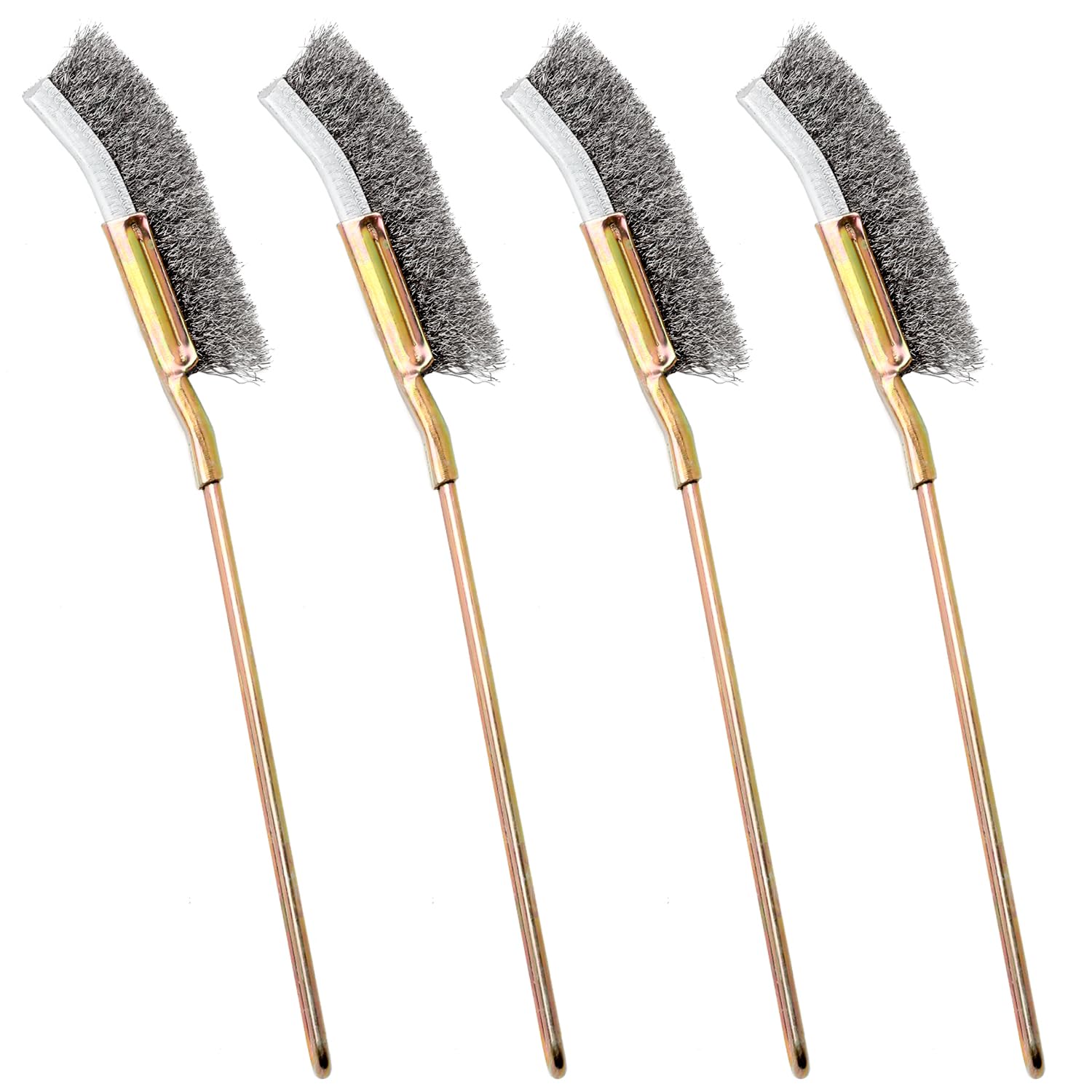Paint Brush - 4-delige set draadborstels met gebogen kop