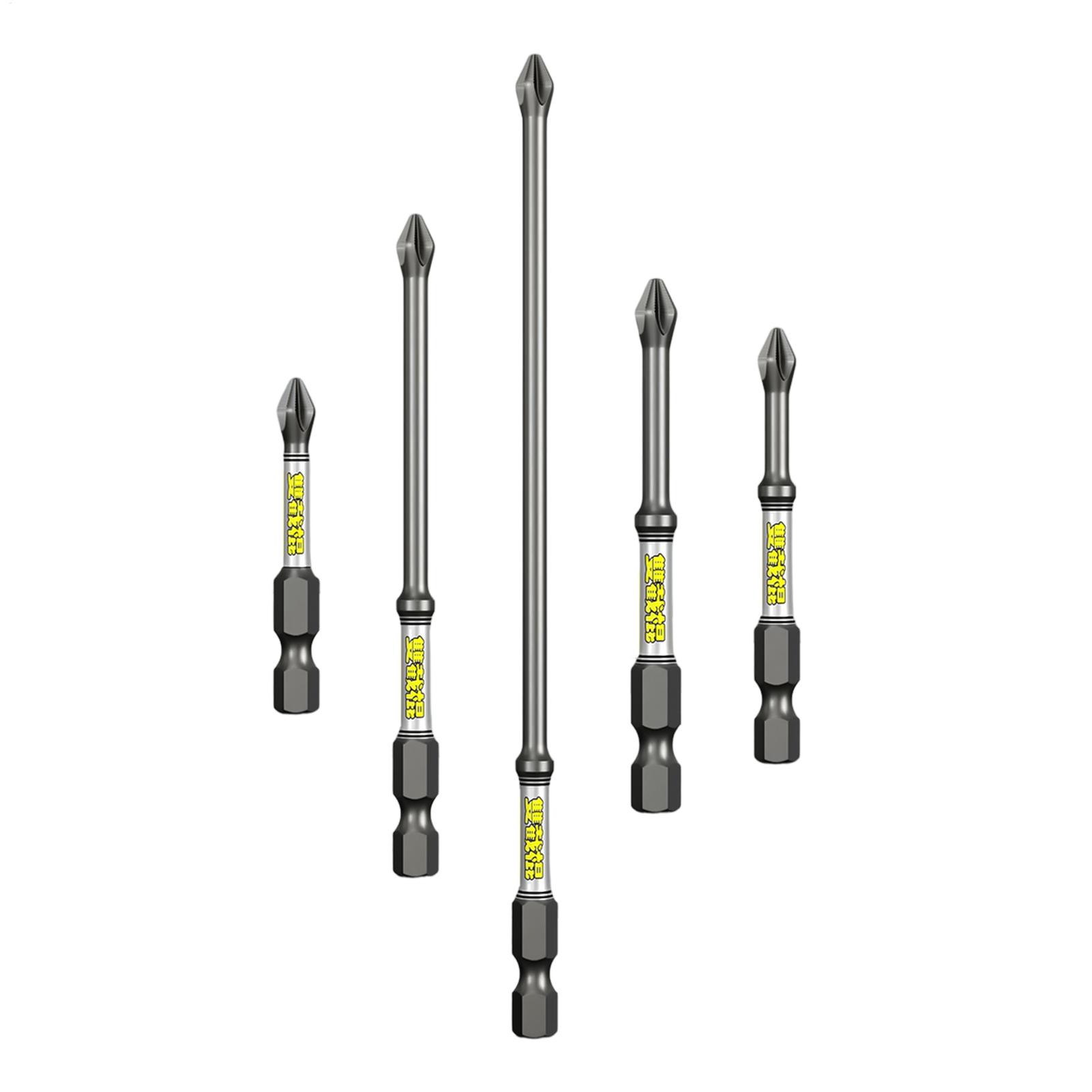 Drill Bits - Boorschroevendraaierbitset 5-delige robuuste roestvrije boorbits combinatiegereedschapset