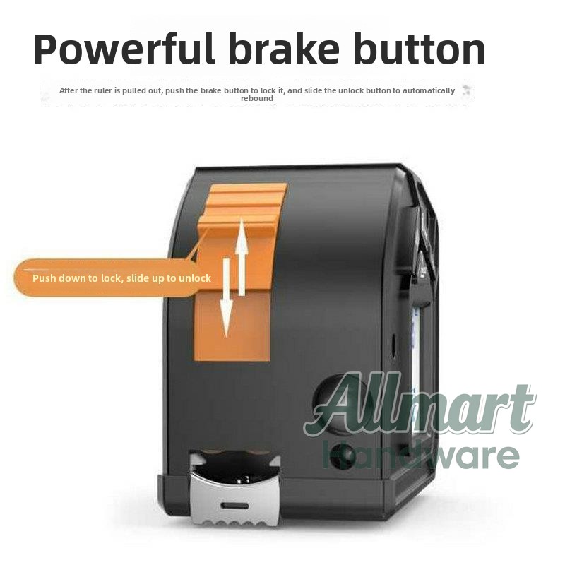 Tape Measure - 50m laser-afstandsmeter met 5m meetlint, infrarood