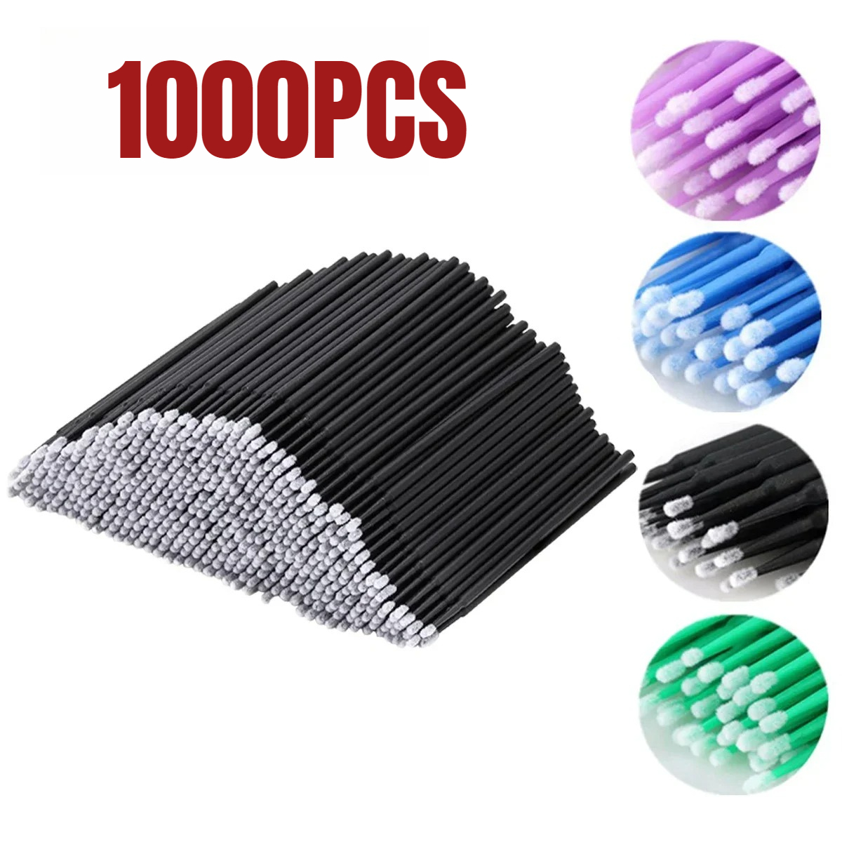 Paint Brush - 1000/500PCS Wimperreinigingsborstel Zeer Kleurrijke Schoonheid Make-up