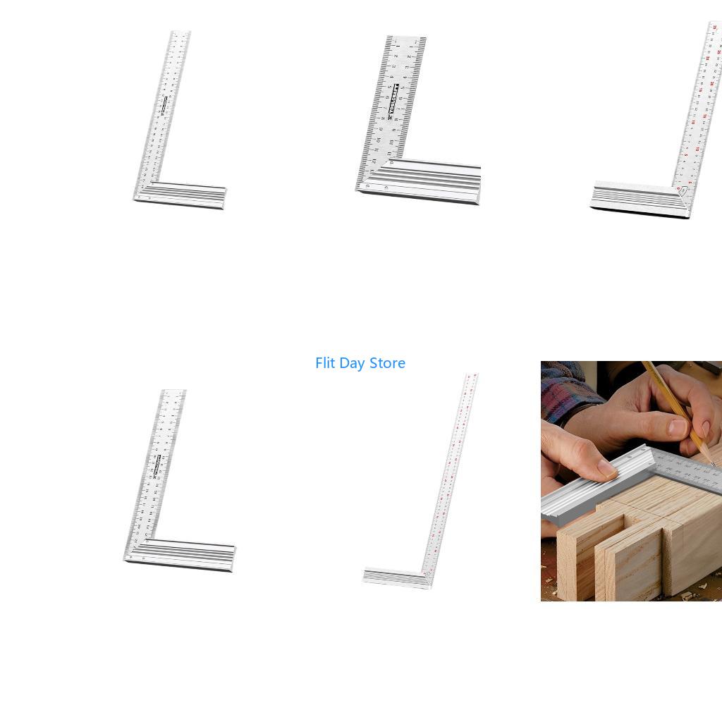 Home Improvement Mark - F92C Rechte hoeken aluminiumlegering Liniaal Rechte