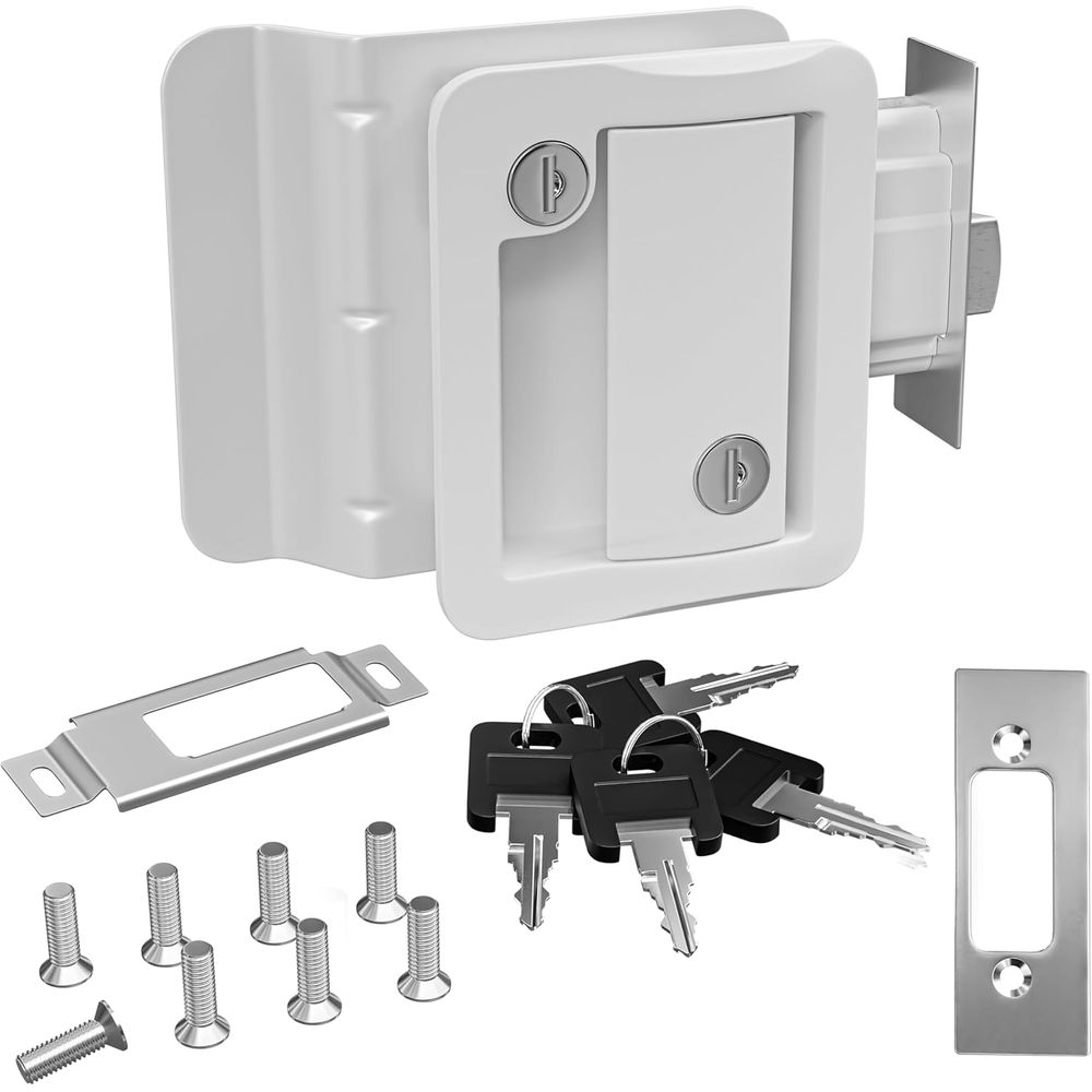 Door Handle - RV-deurvergrendeling vervanging met paddle-deurgrendel, camper deurgreepvergrendeling,