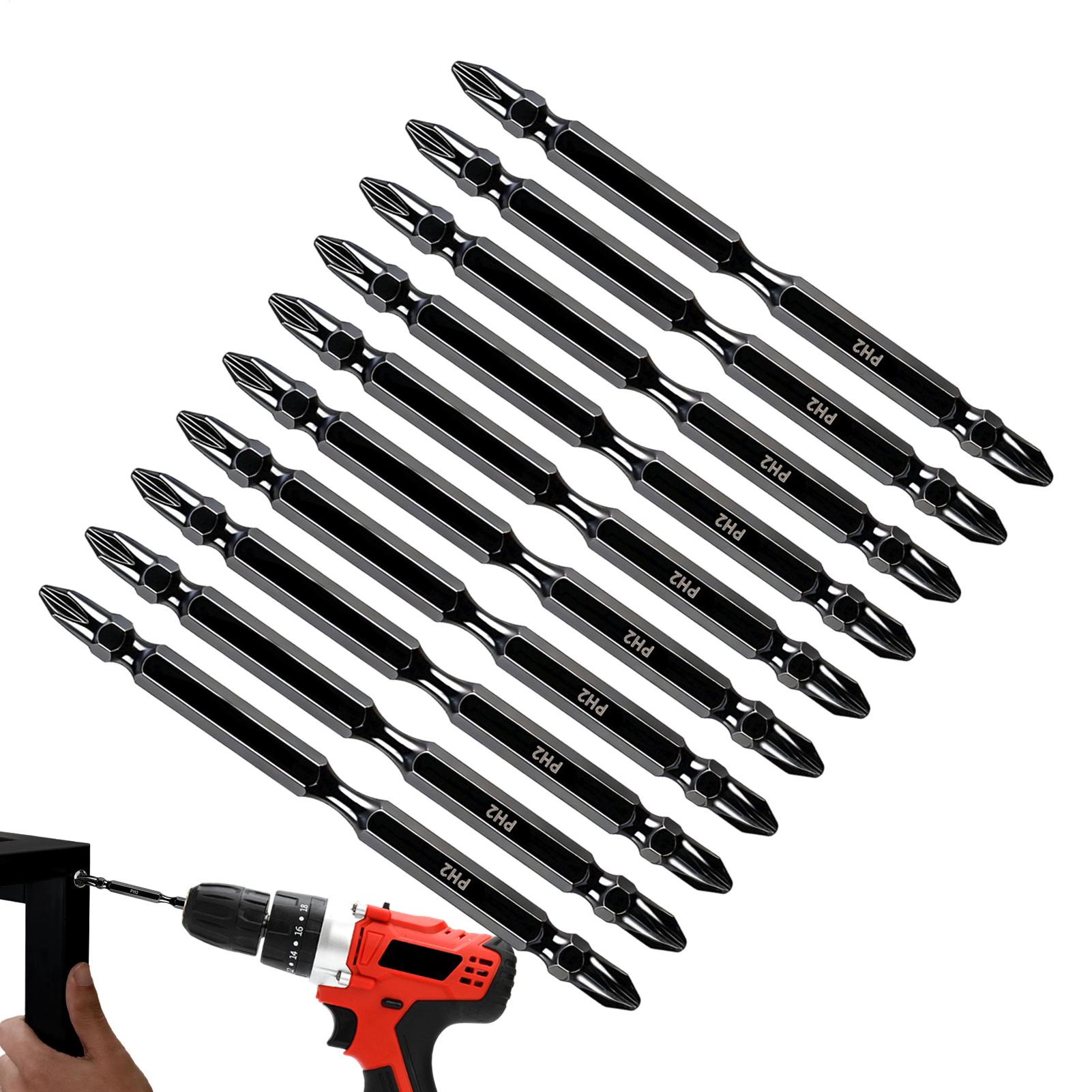 Drill Bits - Magnetische bits voor boormachines, dubbelzijdig gefreesde