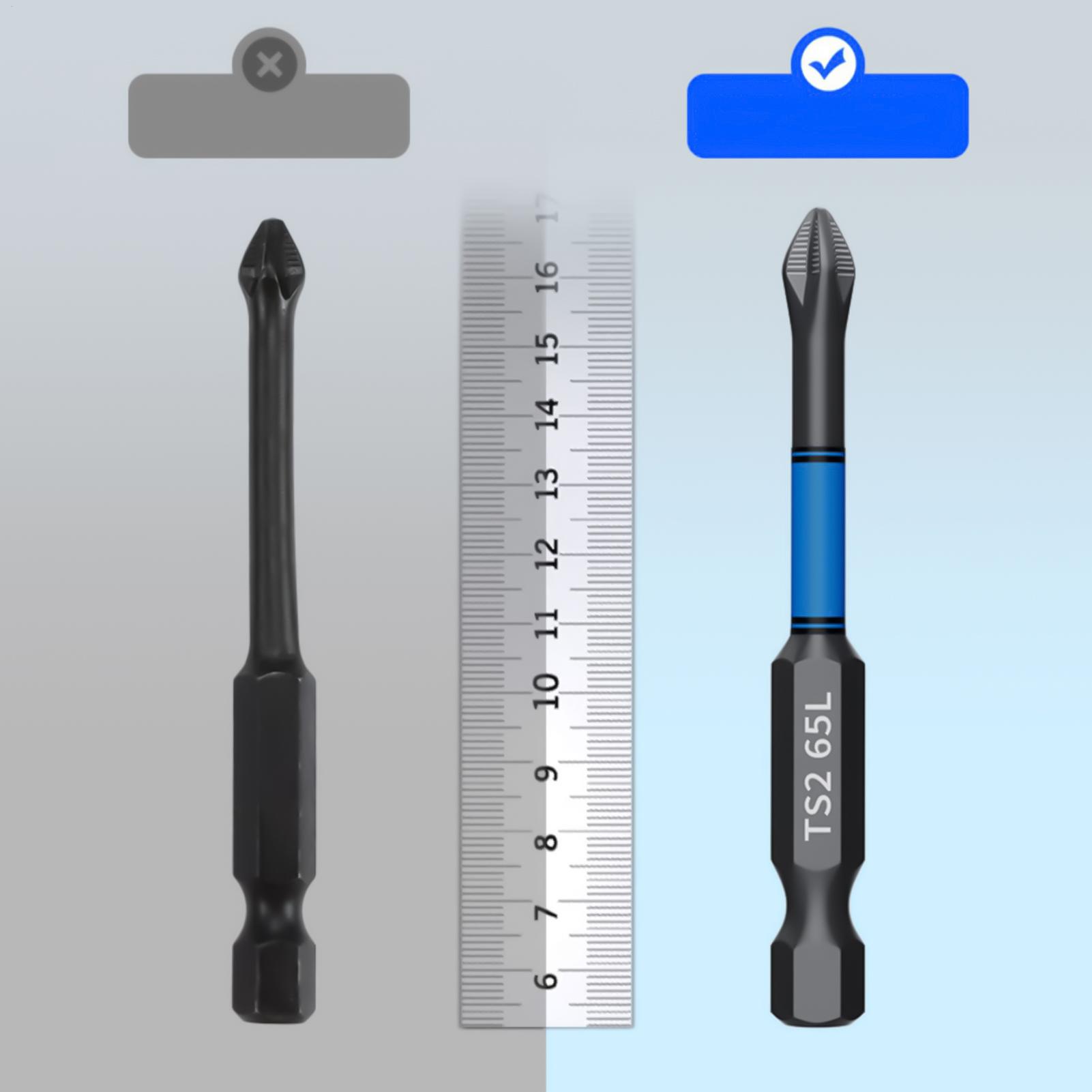 Drill Bits - Boorschroevendraaierbitset 6-delig magnetisch zwaar uitgevoerd boorgereedschap