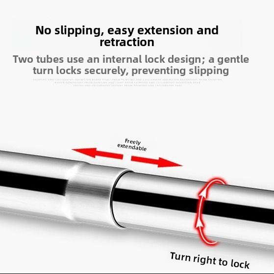 Curtain Rods - Boogvormige badkamer douchestang zonder boren L-vormige
