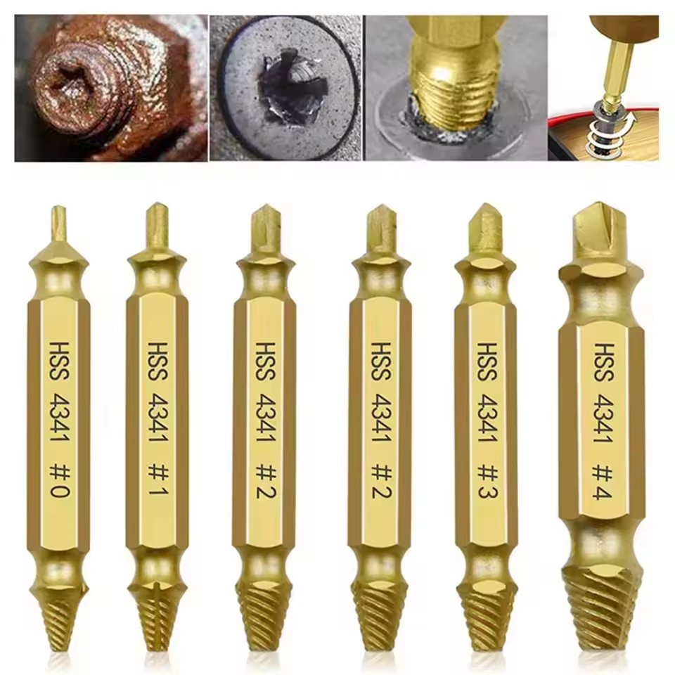 Drill Bits - Beschadigde gebroken schroefextractor boorset Gebroken schroefboutverwijderaar