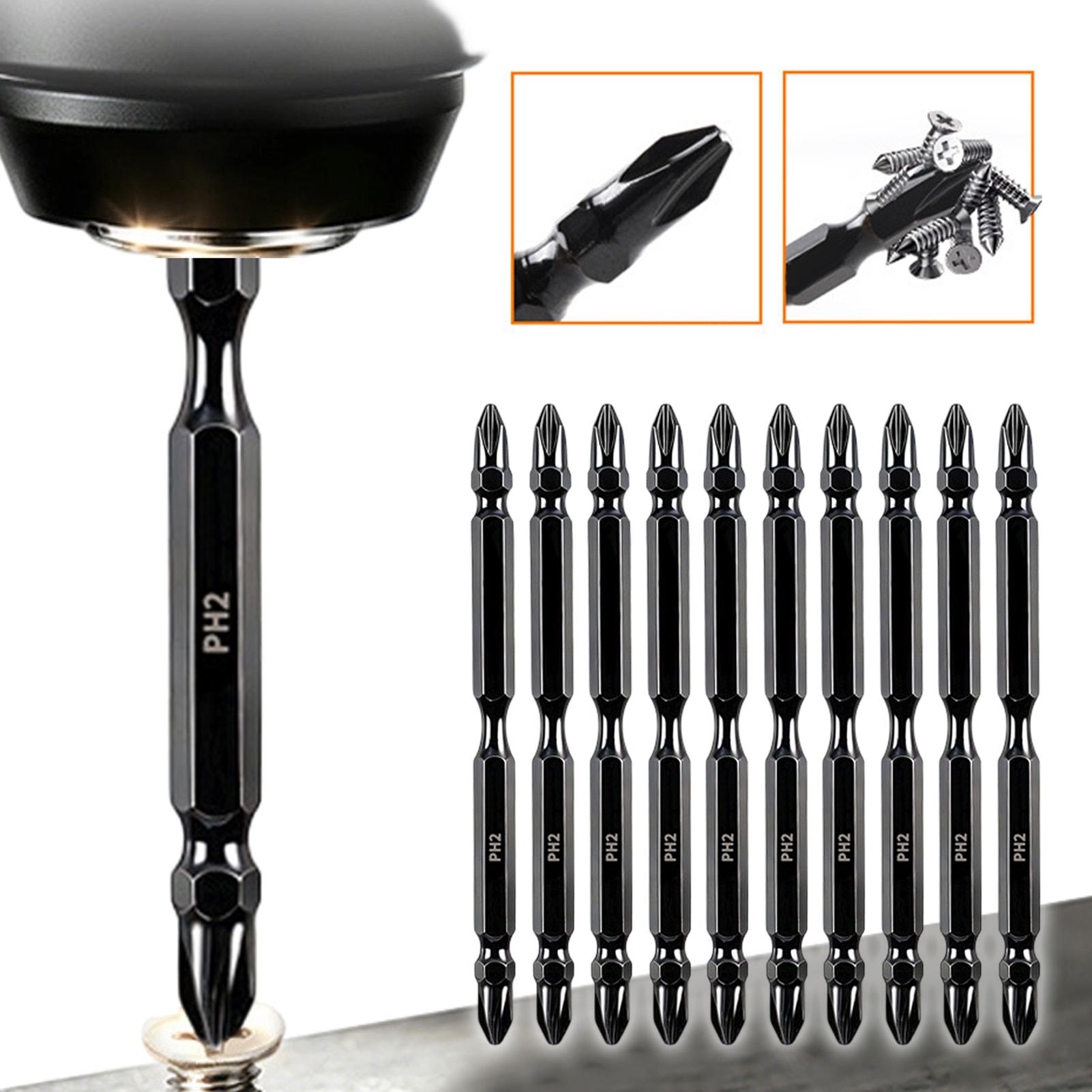 Drill Bits - Magnetische bits Dubbelzijdige magnetische gefreesde boorkopset