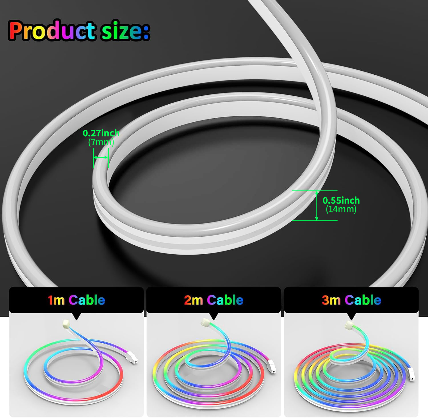 USB DC5V RGBIC Flexibele Neon  - Led Strip Lights recensie en prijs