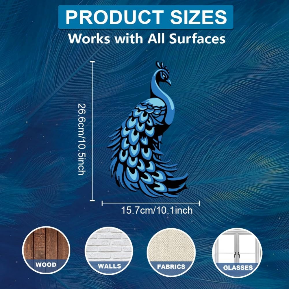 3 stuks gelaagde pauw stencils - Paint Brush recensie en prijs