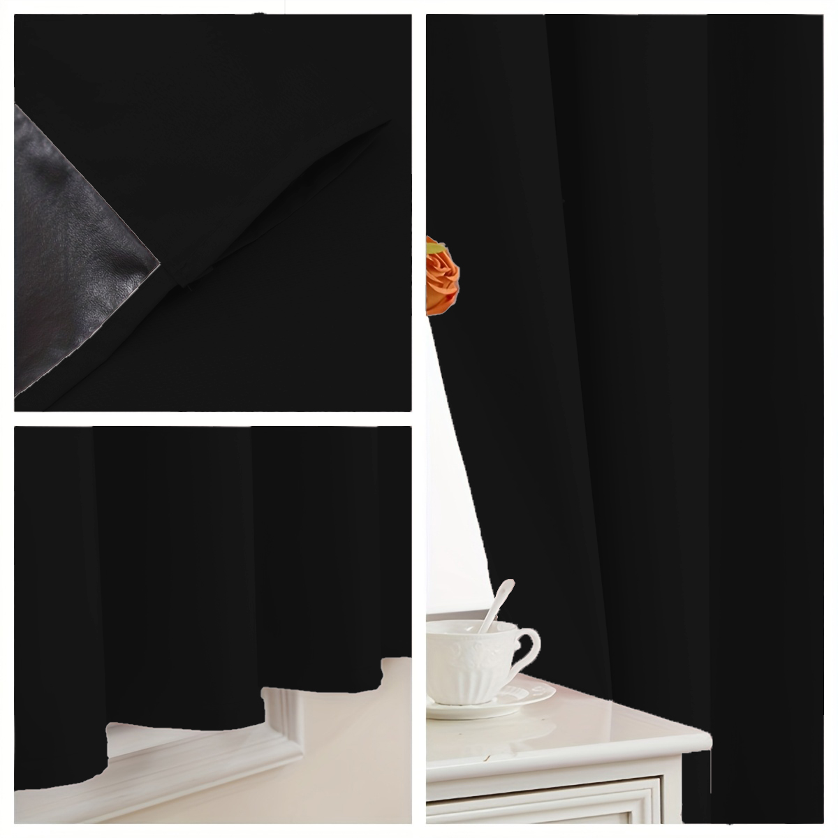 1 stuk eenvoudige effenkleurig - Curtain Rods recensie en prijs