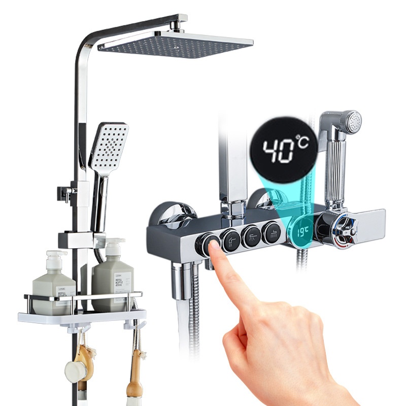 Luxe zilveren led digitale dis - Faucet recensie en prijs