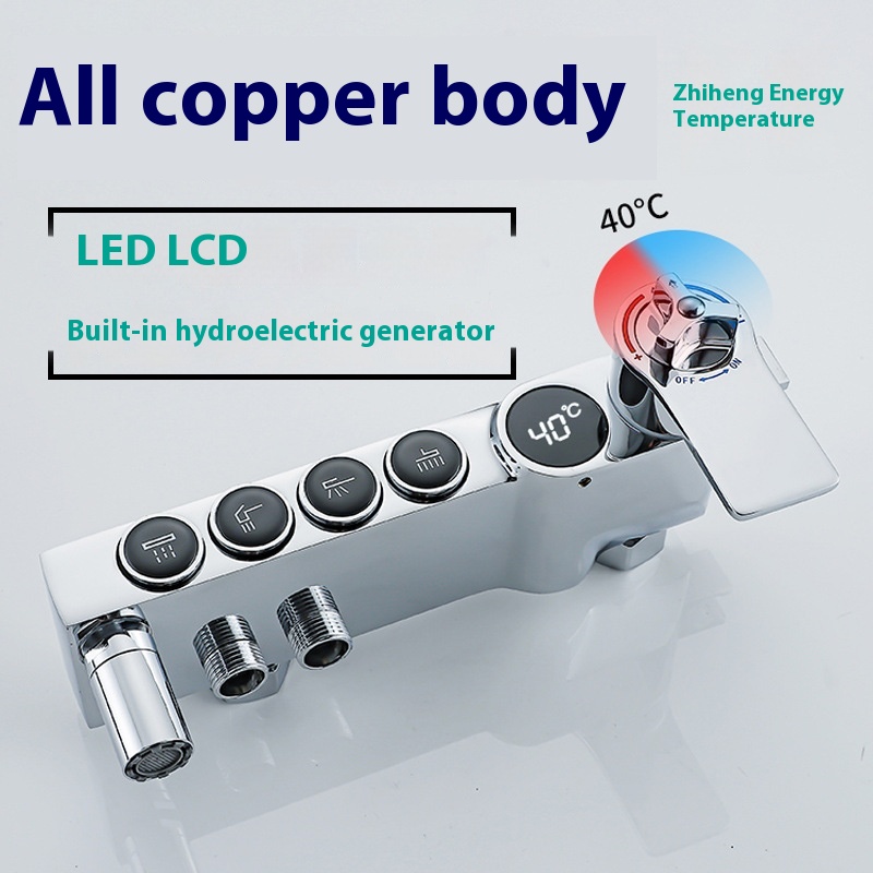 Luxe zilveren led digitale dis - Faucet recensie en prijs