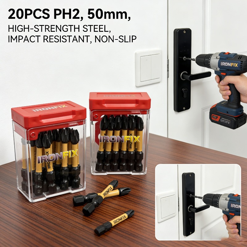 Duurzame set van 20 PH2-schroe - Drill Bits recensie en prijs