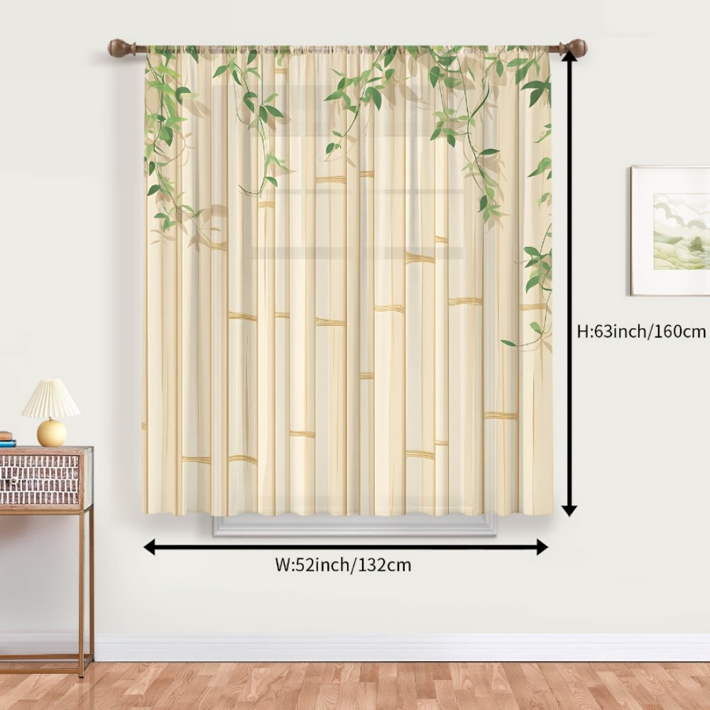 1 stuk transparant gordijn met - Curtain Rods recensie en prijs