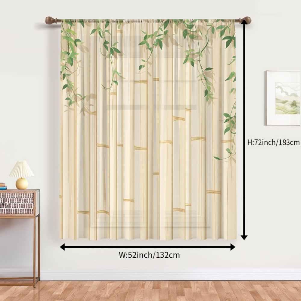1 stuk transparant gordijn met - Curtain Rods recensie en prijs