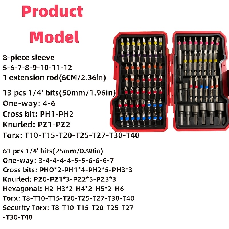 83-delige schroevendraaierbits - Drill Bits recensie en prijs