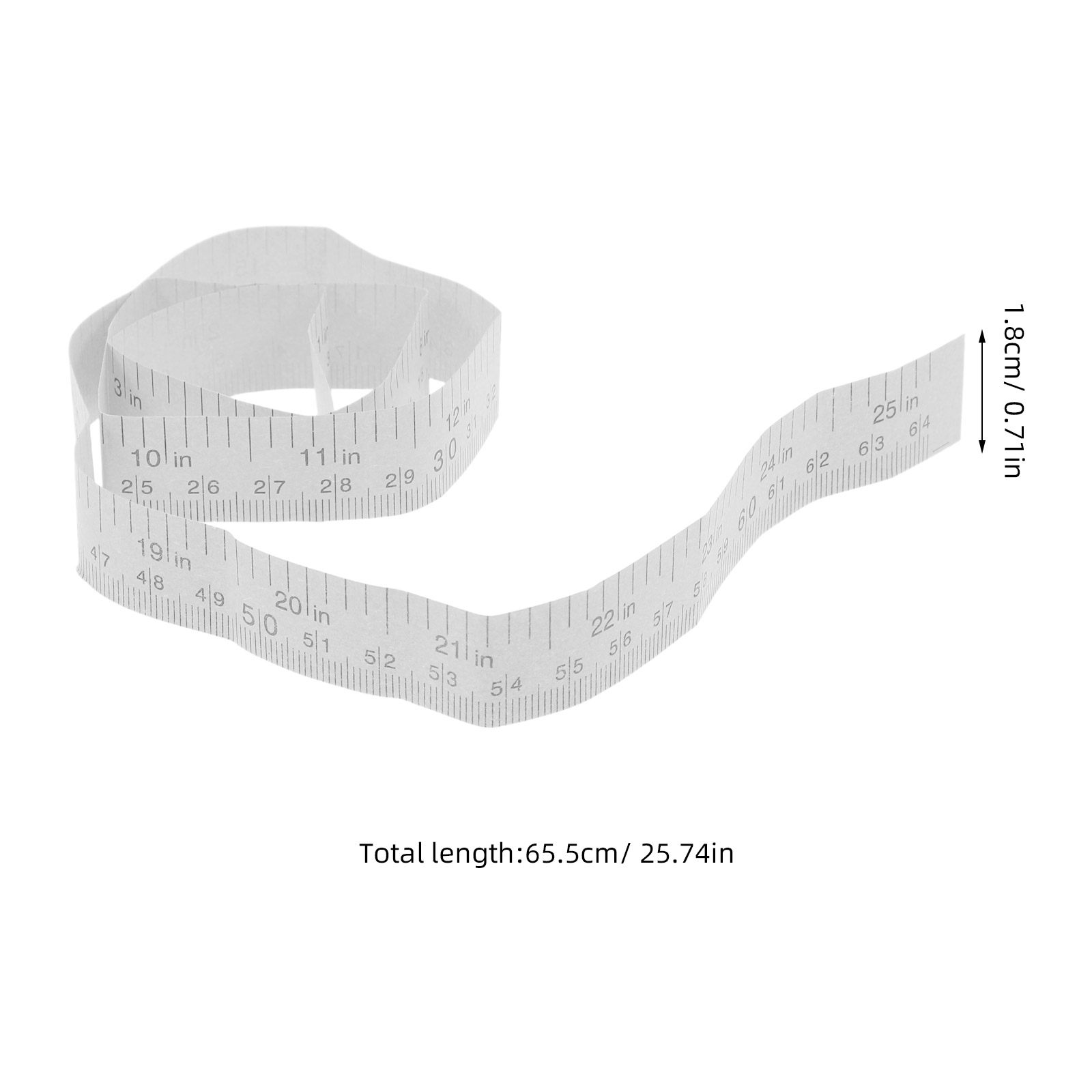 Papieren meetlint, 64 cm, nauw - Tape Measure recensie en prijs