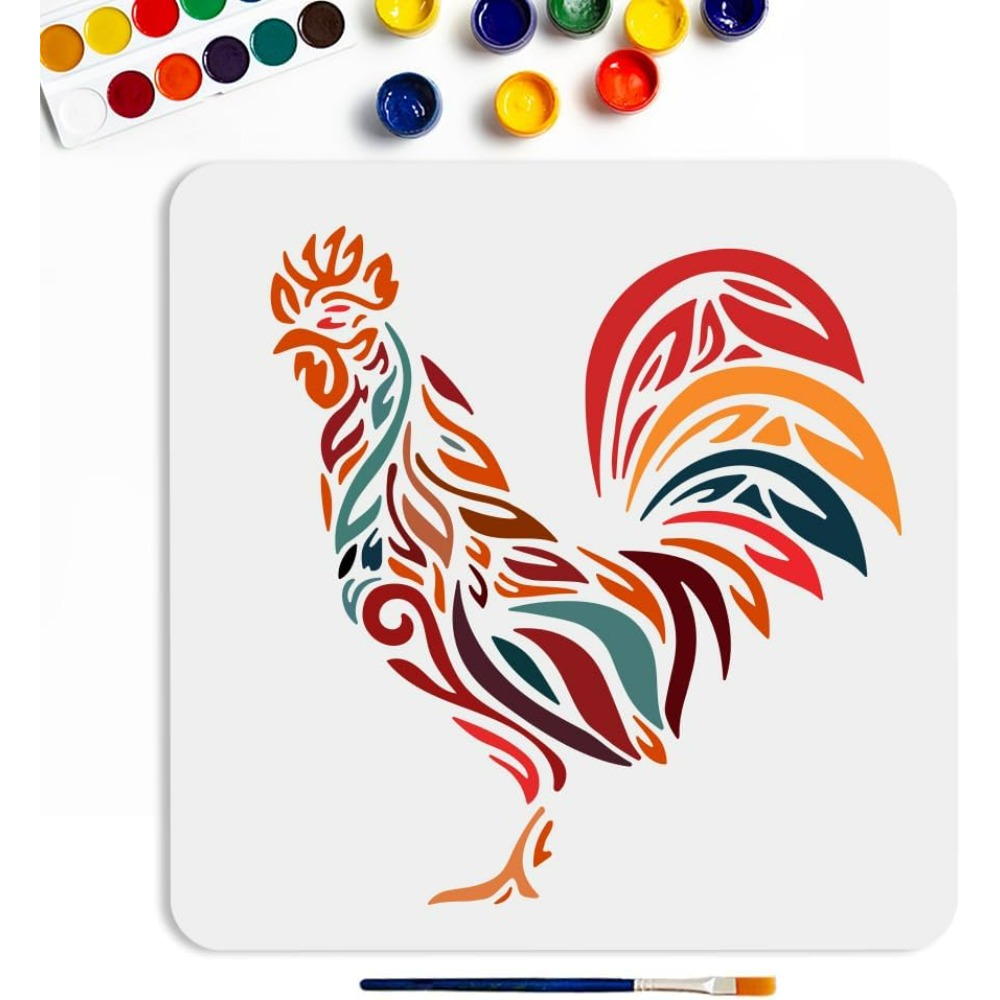 Kip stencil 11,8 x 11,8 inch g - Paint Brush recensie en prijs