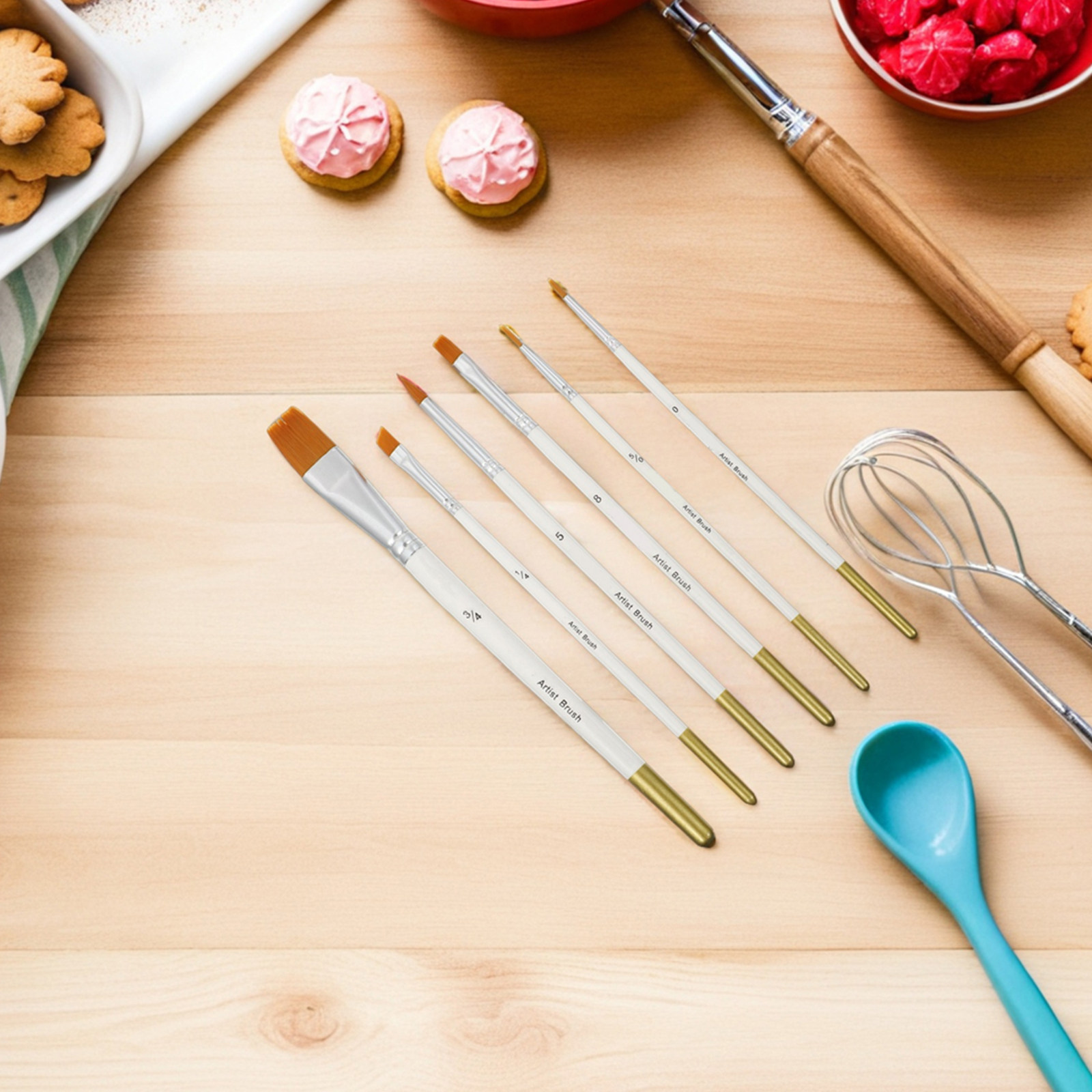 Set van 12 fondantpenselen voo - Paint Brush recensie en prijs
