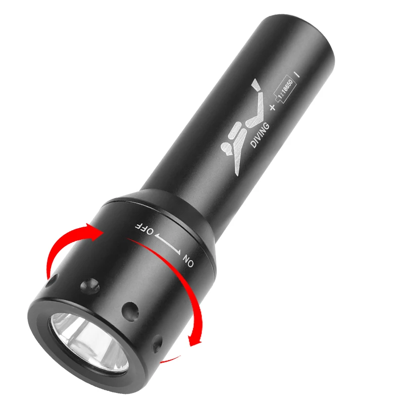 Nieuwe T6 LED-duiklamp Lange a - Light Switch recensie en prijs