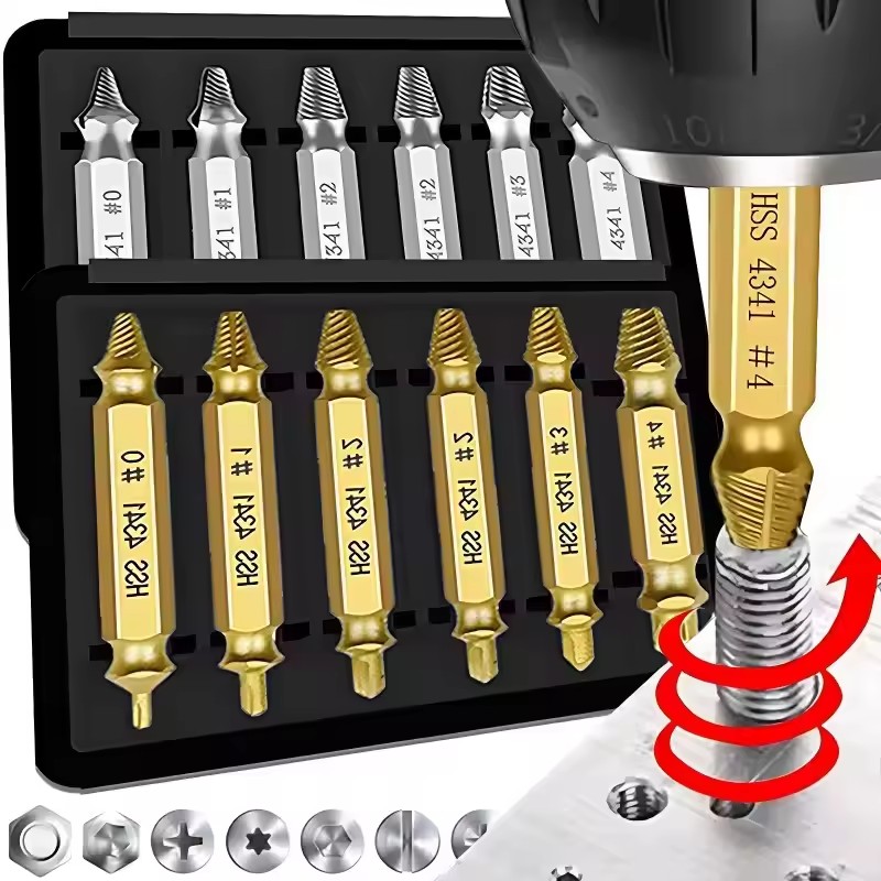 Beschadigde gebroken schroefex - Drill Bits recensie en prijs